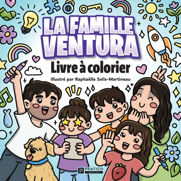 La famille Ventura - livre à colorier