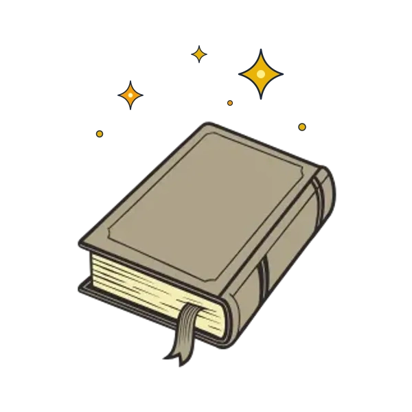 La magie de la rencontre – Livre ouvert & étoiles